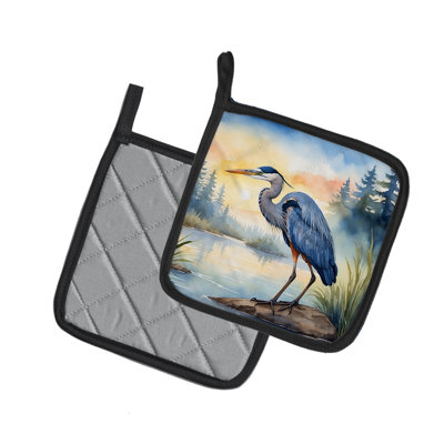 Paire de poignées bleues Heron