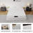 Upholstered Panel Bed with Oversized Headboard and Side Ledges-1365507508