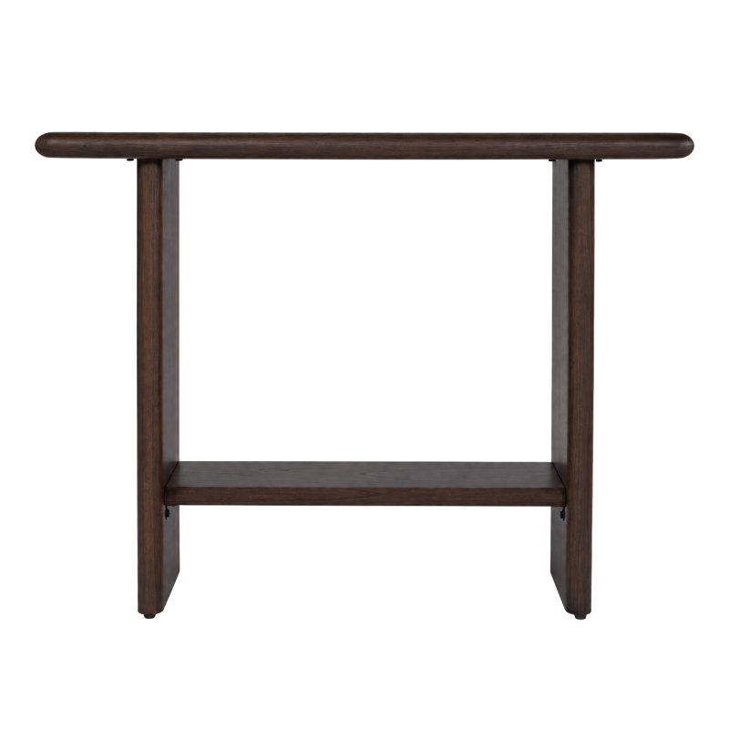 Soleil 42 po W - Console rectangulaire en bois brun, Brown