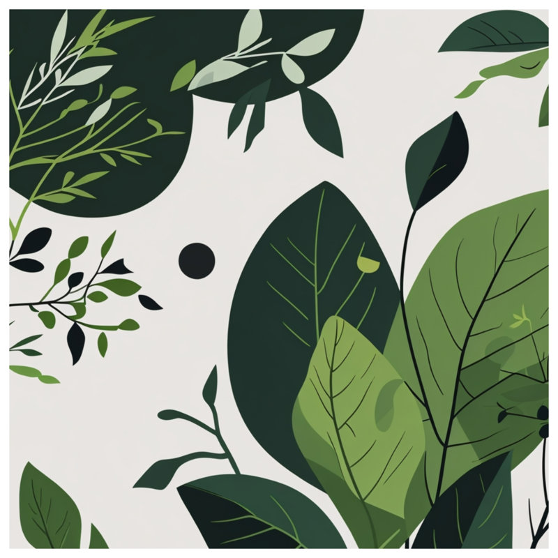 Jeté en molleton Leaves - Jetés naturels pour canapés ou lits, 60 po L x 80 po H
