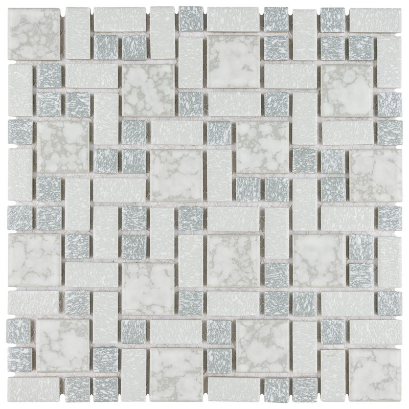 Carreau de mosaïque en porcelaine University, Gris