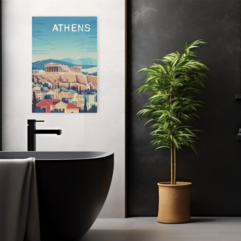 Athens Acropolis Vista by Andreas Magnusson - Wrapped Canvas Print, 60.96 cm H x 40.64 cm W