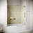 Sebino 60'' x 60'' Semi-Frameless Sliding Bathtub Door with CrystalTech Treated 5/16'' Tempered, Clear Glass, Polished Chrome Hardware-120911976