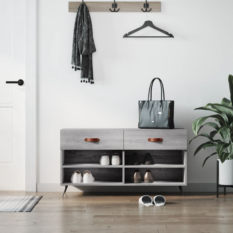 Khris Storage Bench, Grey Sonoma
