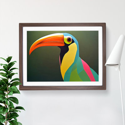 Toucan Bird Abstract Vol.3 1 Piece Single Picture Frame Painting