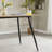 51.2" Modern Rectangular Dining Table With Wood Finish Top And Black Metal Legs-2082381107