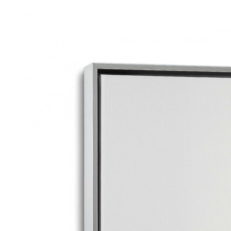 Impression sur toile tendue Architectural Whimsy, H 30,75 po x l 20,75 po x P 1,75 po, Cadre flottant en chrome poli
