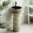 Homary 19.29'' Gray Fireclay Circular Bathroom Sink