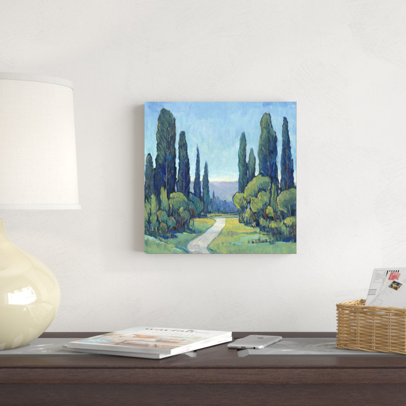 " Cypress Path I " Painting Print, 12" H x 12" W x 1.25" D