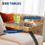 Petite table de bout avec roulettes et table de chevet-115730289