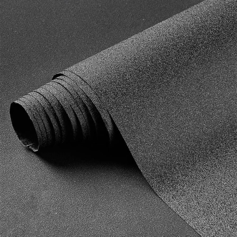 Static Cling Black Aquarium Background Backdrop Film, Non-Adhesive Removable Blackout Decor Wallpaper for Aquariums & Terrariums, Waterproof PVC