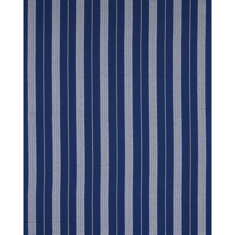Lubeck Stripe Fabric, Ivory/Blue