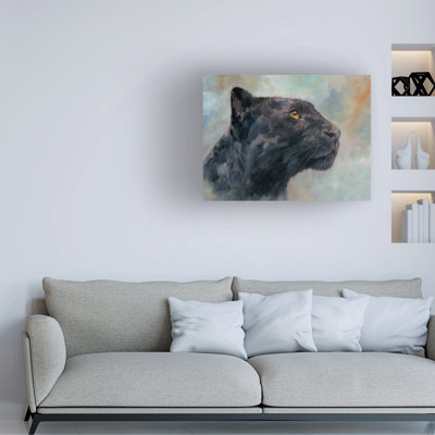David Stribbling Panther Gaze Up Canvas Art