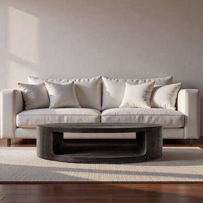 American-style country round simple coffee table