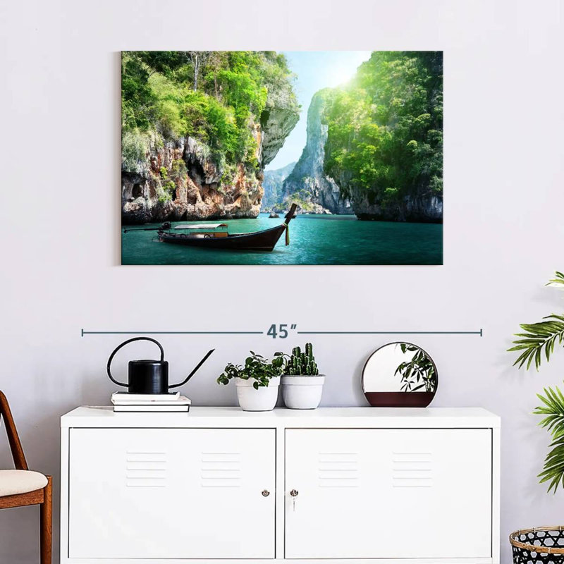Mehar Railay Waterfalls, 24" H x 36" W