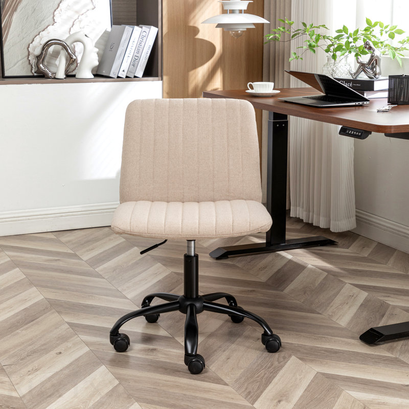 Fabric Swivel Office Chair, Beige