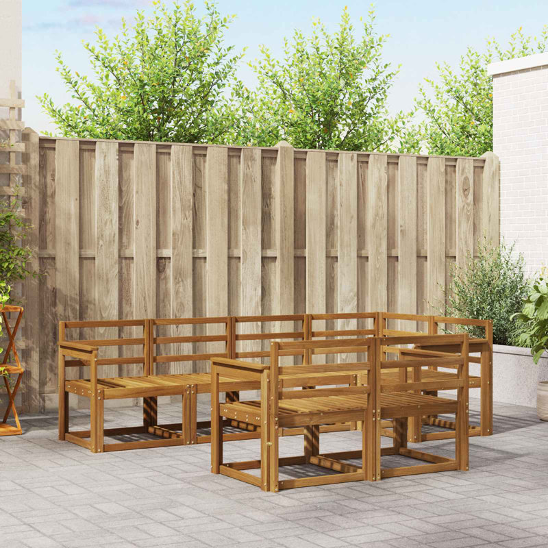 Vidaxl Outdoor Sofa Set Sectional Furniture Modern Patio Garden Lounge Modular