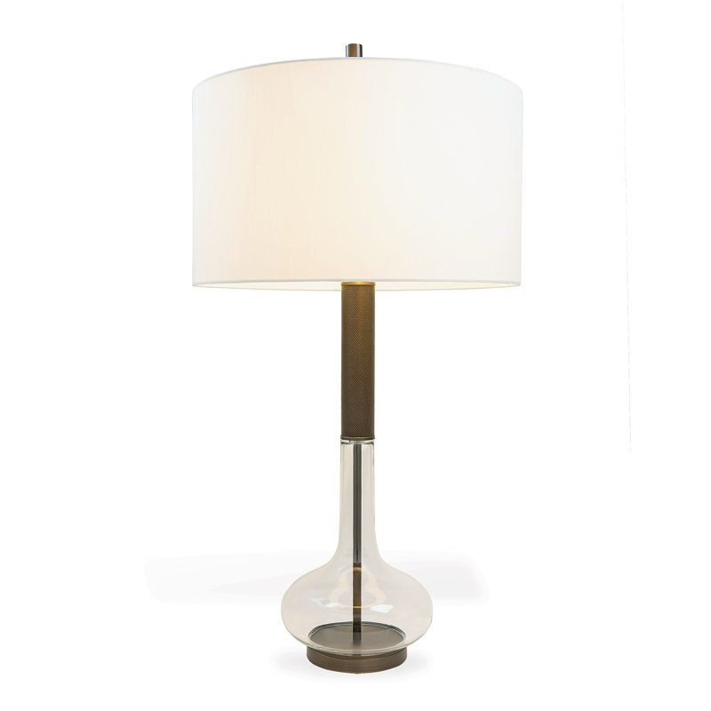 Charlie Table Lamp, Clear/Bronze