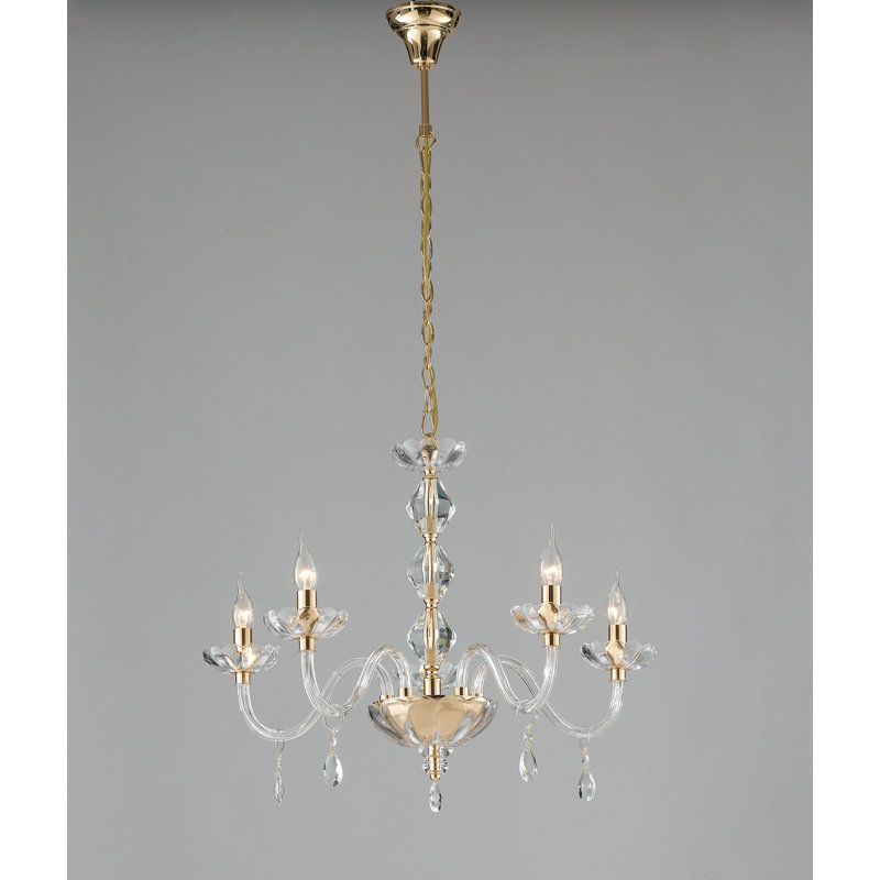 Solomon 5 - Light Candle Style Chandelier