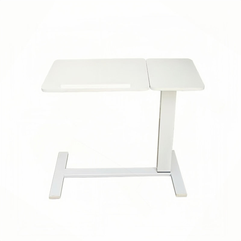 Bureau de chevet au-dessus du lit, support mobile pour ordinateur portable, table de basculement inclinable avec roulettes, plateau à hauteur réglable pour table d'appoint pour canapé de lit pour ordinateur portable, table de chevet