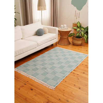 Alander Geometric Hand Woven 120cm X 180cm Area Rug