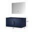 Meuble-lavabo bleu marine 36 po X 22 avec miroir à DEL - Option de rangement généreuse Méthode d'installation rapide Installation abondante entièrement assemblée rapidement-989862203
