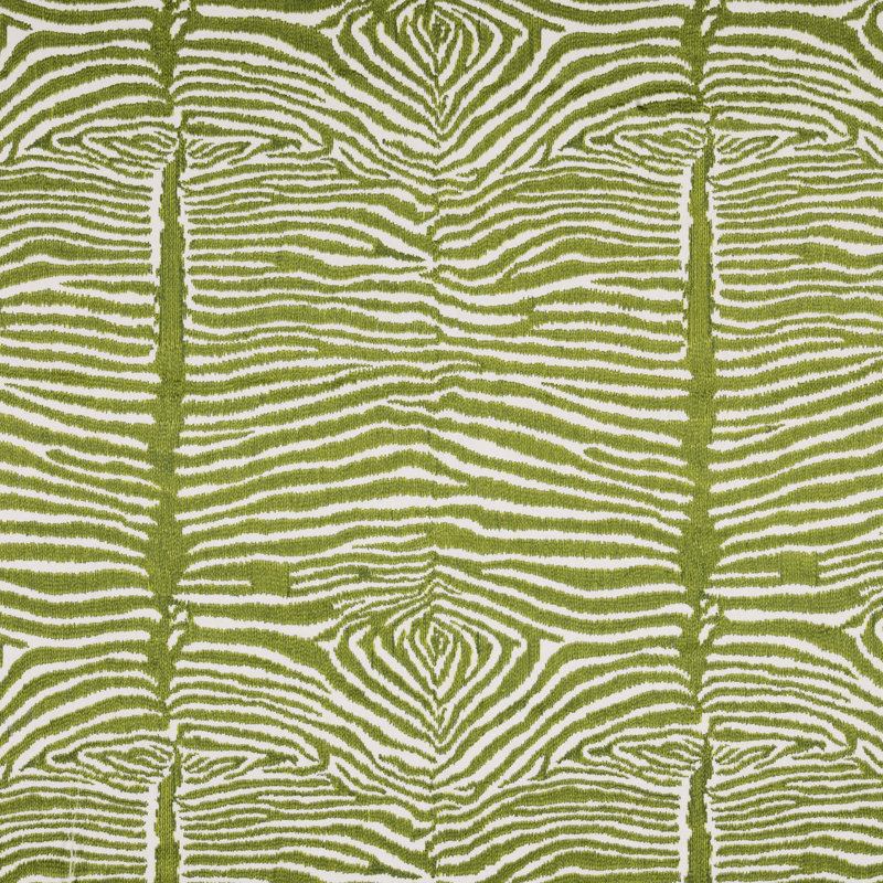 Cape Comorin Le Zebre Emb Fabric, Leaf
