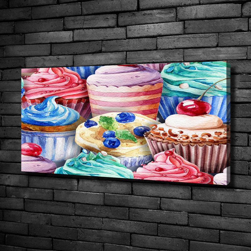 Colourful Muffins - Wrapped Canvas Print