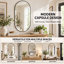 Miroir ovale noir en métal 20 po x 28 po-870870693-870870694