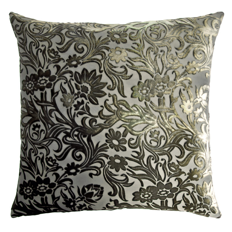 Prospect Park Square Velvet Pillow Cover & Insert, Oregano, 22" x 22"