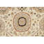 Tapis beige en laine noué à la main de conception unique 9 pi 10 po x 13 pi 11 po Aubusson