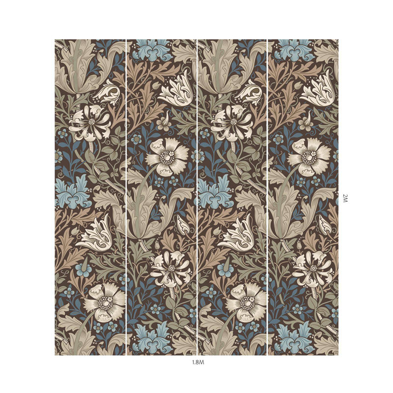 COMPTON MAGNA Wallpaper - Bark 9'10" - full height wallpaper