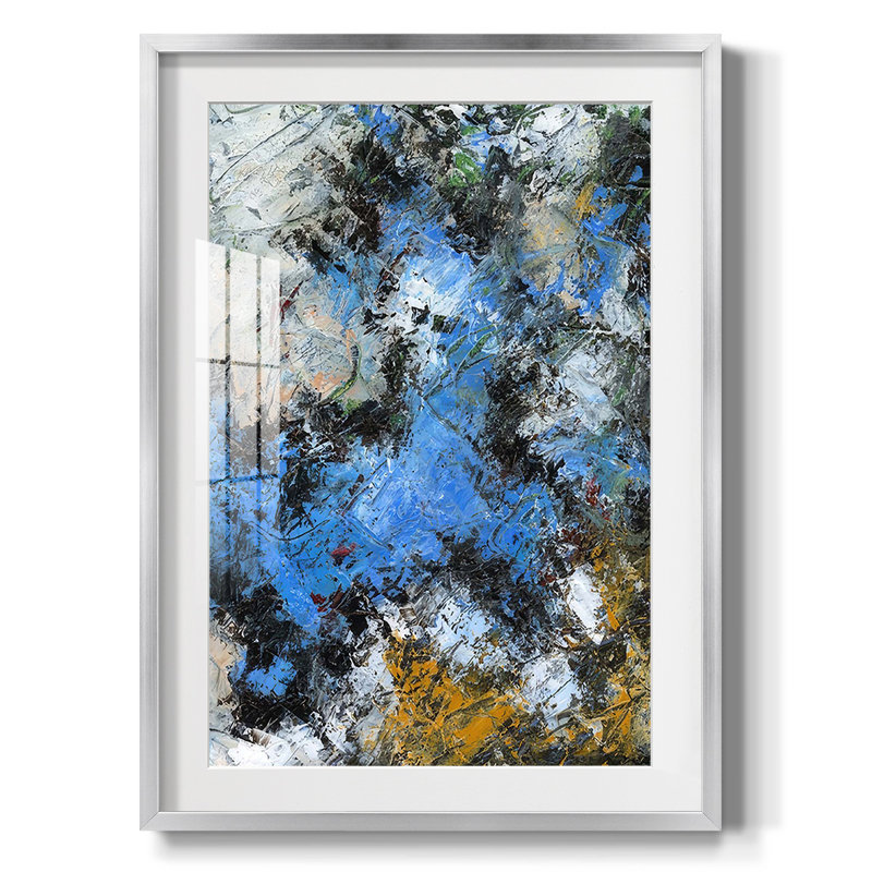 Natural Earth II -Framed Print, 25.5" H x 17.5" W, Silver