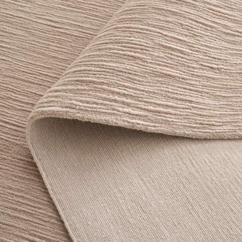 Ralph Lauren Dune Heath Wool, Cotton Solid Color Rug, Rectangle 9' x 12'