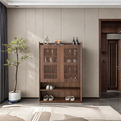 armoire à chaussures avec grille