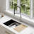 Modern Faucet Stylish Capri One-Handle Stainless Steel with Spout Hose Pull Out Dual Mode Kitchen Sink Faucet-57987006