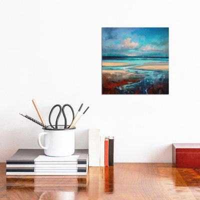 Cyan Sailing 1 Piece Painting on Canvas