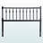 Liasonya Rotating Spindle Headboard - Handcrafted Wooden Panel With Ornamental Spoke Layout, Full, Black-130038792-130038794