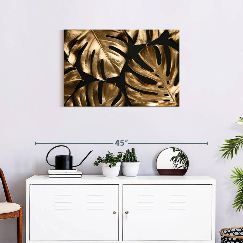 Harnek Golden Tropical Monstera, 20" H x 30" W