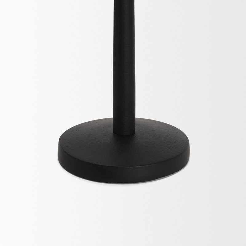 Bougeoir de table en aluminium Devonya, H 15 po x l 4,5 po x P 4,5 po