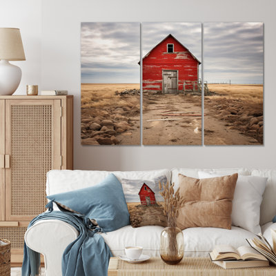 " Canada Rural Charm I " 3 Piece Art Mixed Media Print