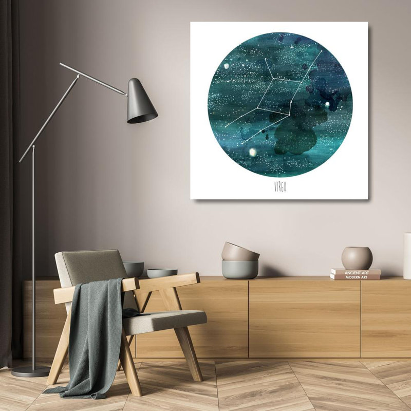 Art sur toile tendue avec la galerie Naomi de McCaritt, Constellation, Virgo, H 20 po x l 20 po