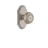 Grandeur Arc Plate Privacy with Parthenon Door Knob