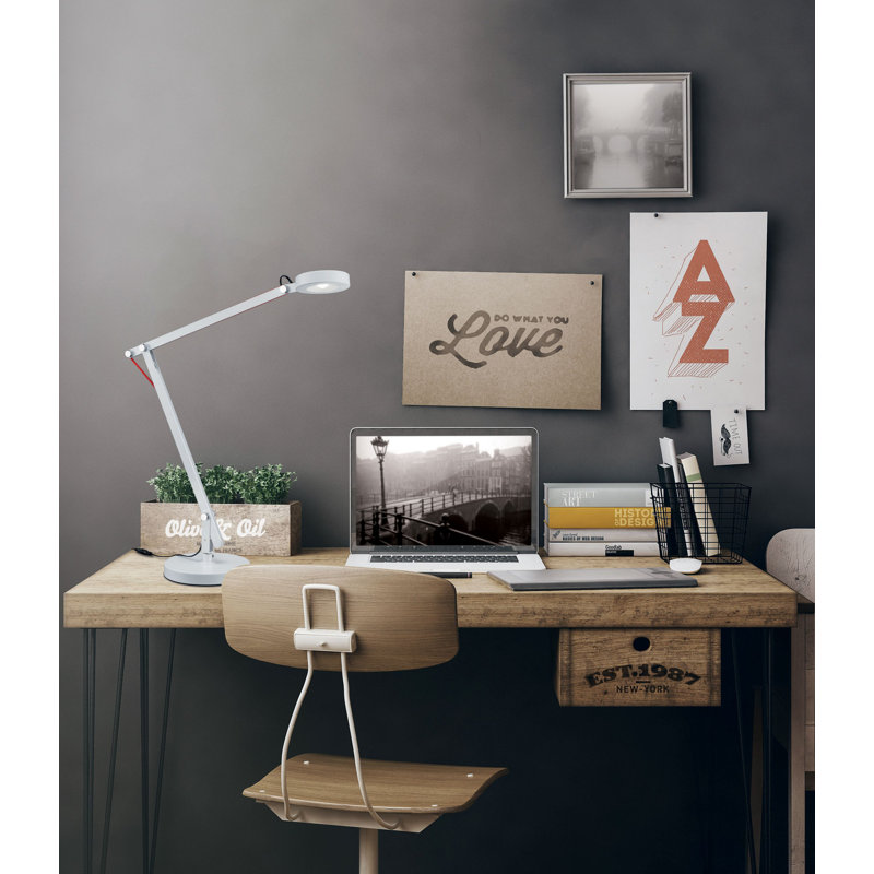 Premo Metal Desk Lamp, White