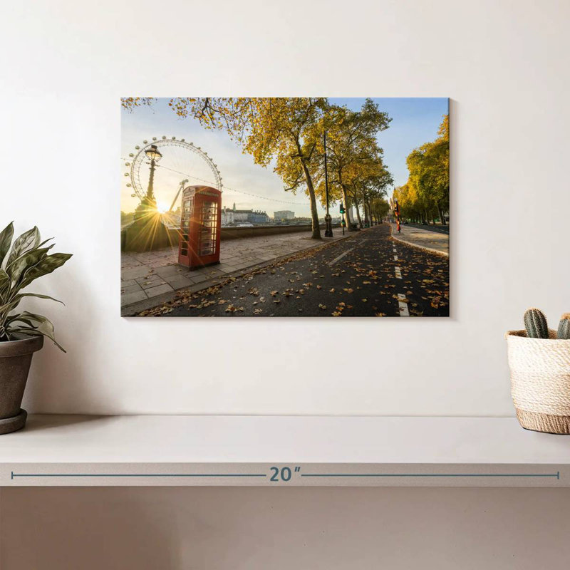 London Autumn Road, H 8 po x l 12 po