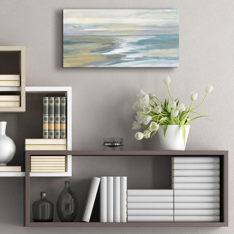  «Morning Sea Light C» par Silvia Vassileva, art mural en verre acrylique, 24 po x 12 po, H 12 po x l 24 po
