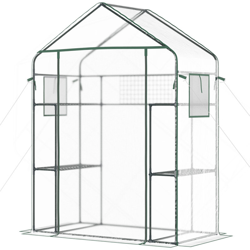 Portable Outdoor Mini Greenhouse With Multiple Features For Plant Growth