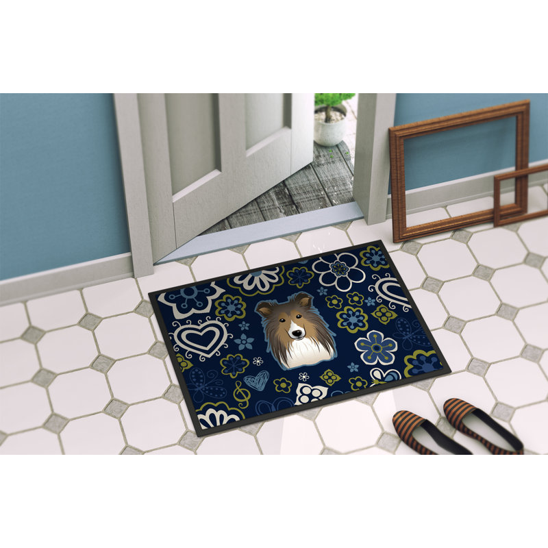 Tapis d'extérieur antidérapant Toluca, L 24 po x L 36 po, Berger Shetland