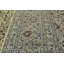 Tapis beige en laine noué à la main de conception unique 9 pi 7 po x 13 pi 5 po années 1980