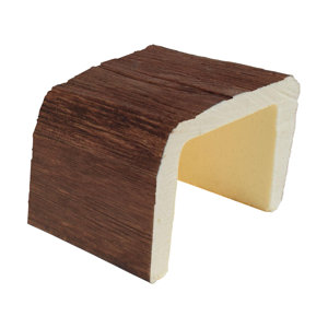 3 15/16" H x 5 7/8" W x 6" D Vintage Faux Wood Beam